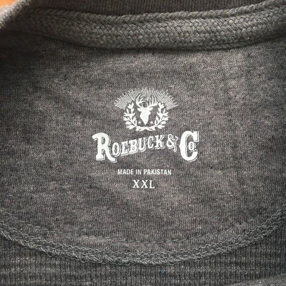 Vintage Sears Striped Thermal shirt size XXL - Picture 5 of 6